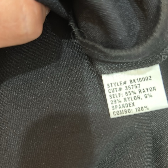 Artelier Nicole Miller black sleeveless dress with Lamb leather size 8 - Picture 7 of 8